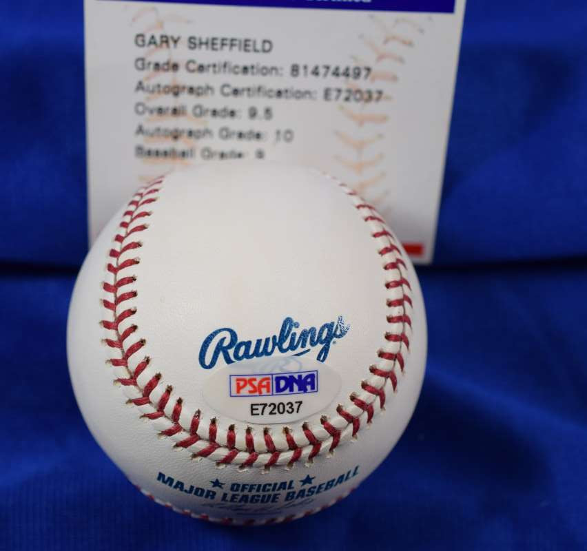 Gary Sheffield Gem Mint 10 PSA DNA Auto Major League Signed Baseball