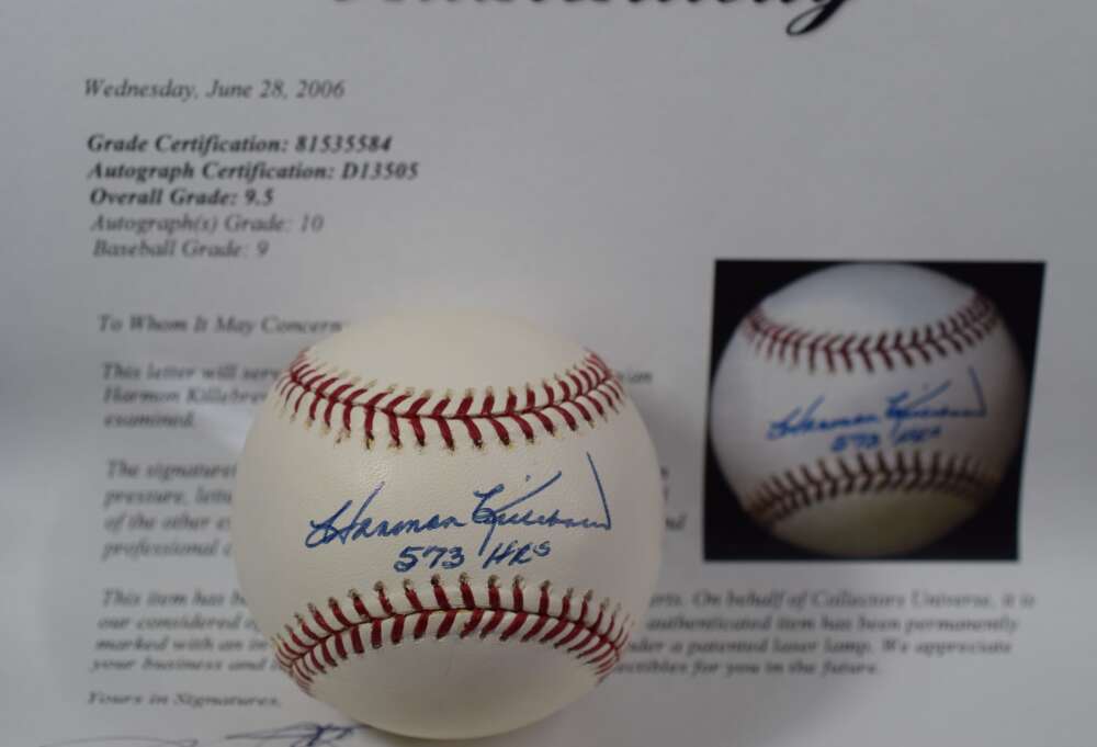 Harmon Killebrew Gem Mint 10 PSA DNA Autograph Major League Signed Baseball OML 573 HRs