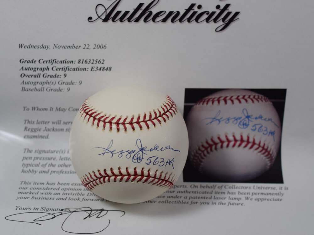 Reggie Jackson Mint 9 PSA DNA Autograph Major League Signed Baseball