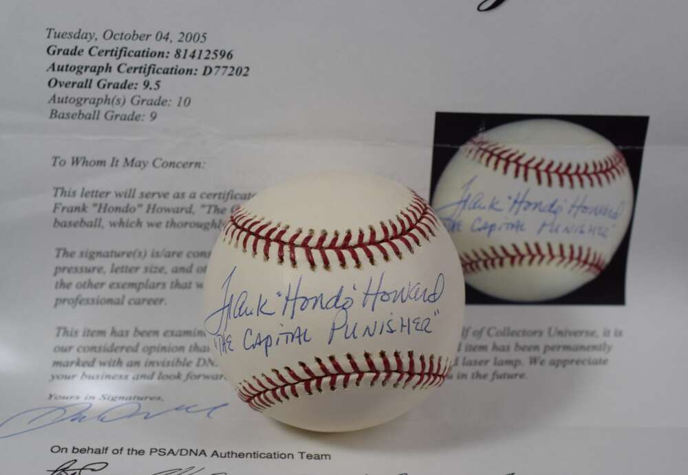 Frank Hondo Howard Gem Mint 10 PSA DNA Auto Major League Signed Baseball