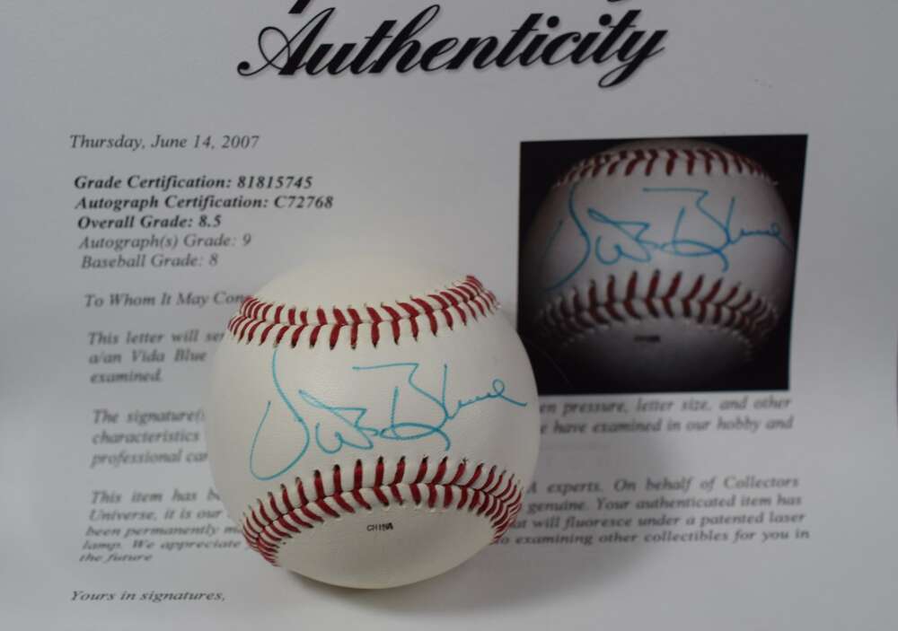 Vida Blue Mint 9 PSA DNA Autograph Official Signed Baseball