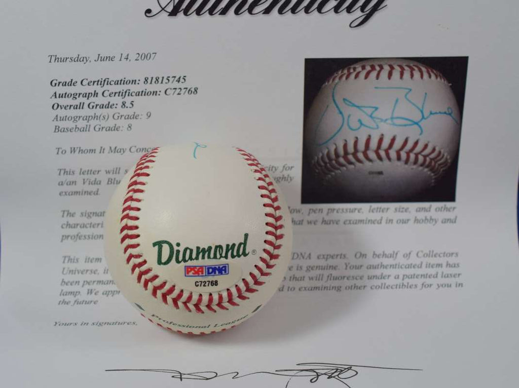 Vida Blue Mint 9 PSA DNA Autograph Official Signed Baseball