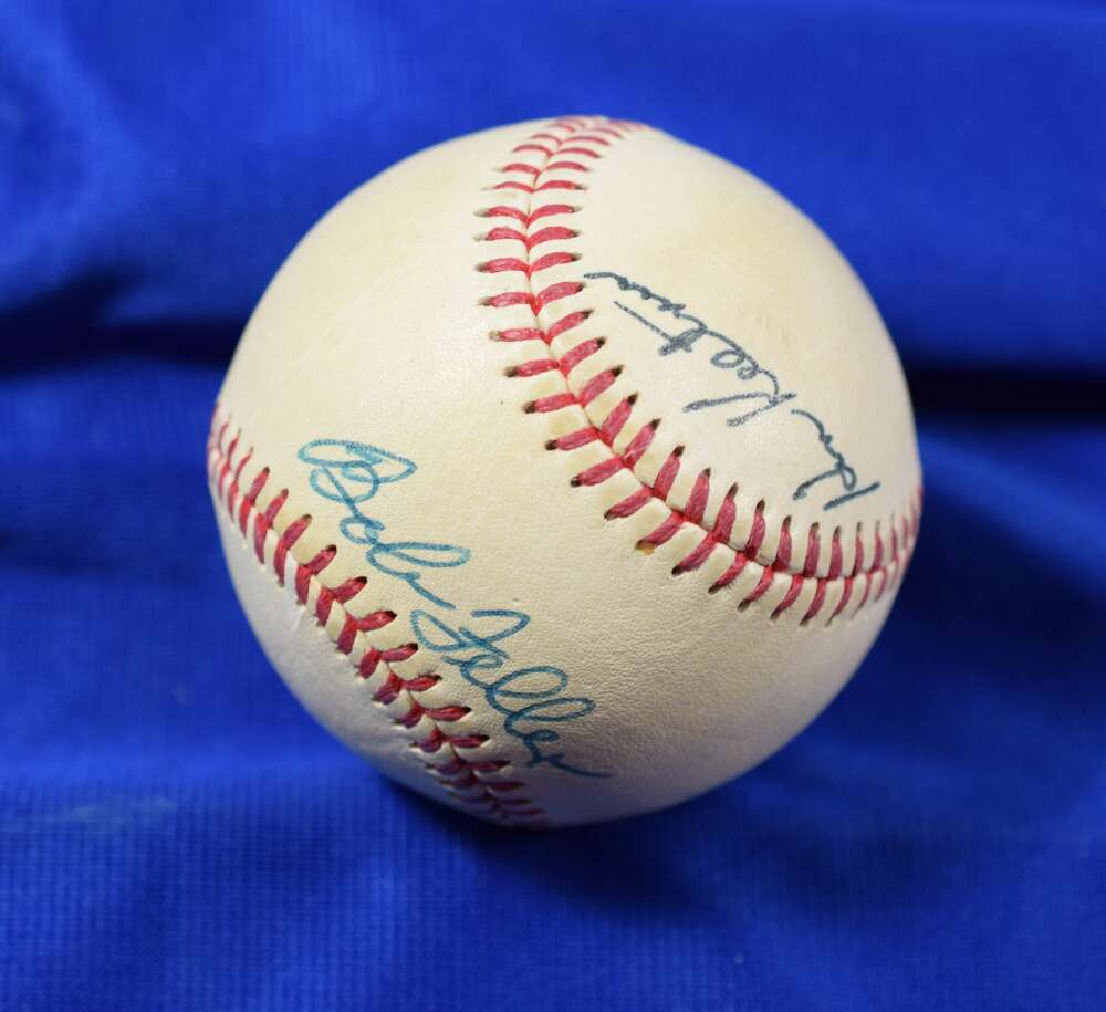 Bob Feller Ken Keltner PSA DNA Autograph Signed Baseball