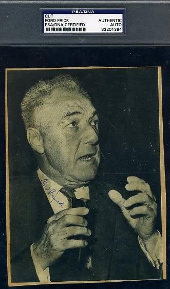 Ford Frick Signed Psa/dna  5x7  Photo Certified Autograph