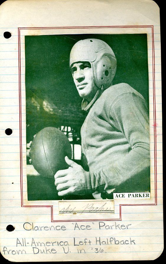 Ace Parker 1937 Jsa Authenticated Autograph Vintage Album Page Signed