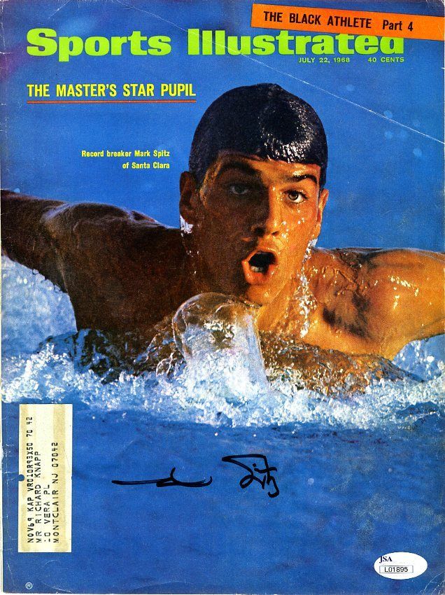 Mark Spitz Jsa Authenticated Signed Si 8x10 Cover Photo Autograph