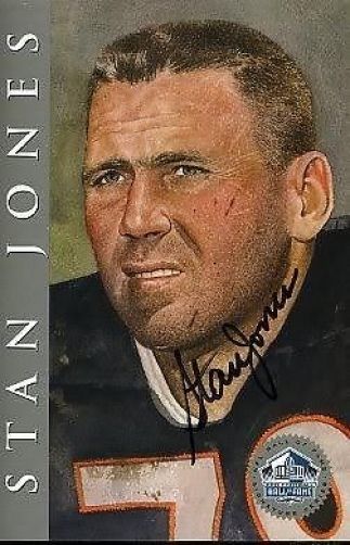 Stan Jones Signed Jsa 1998 Hof Signature Series /2500 Authentic