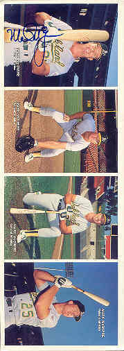 Mark Mcgwire Signed 1988 Mothers Cookie Strip Psa/dna
