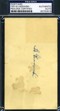 Ted Kluszewski Psa/dna Authentic Signed 1952 Gpc Postcard Autograph