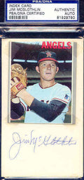 Jim Mcglothlin D.75 Signed 3x5 Index Psa/dna Autograph