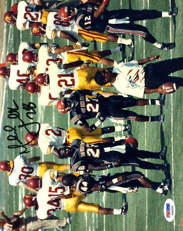 Marshall Faulk 1/1 Original Image Sd State Psa/dna Signed 8x10 Photo Autograph