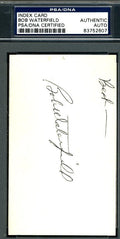 Bob Waterfield Psa/dna Authenticated Signed 3x5 Index Card Autograph