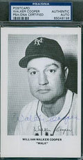 Walker Cooper Autograph Photo Postcard Psa/dna Signed
