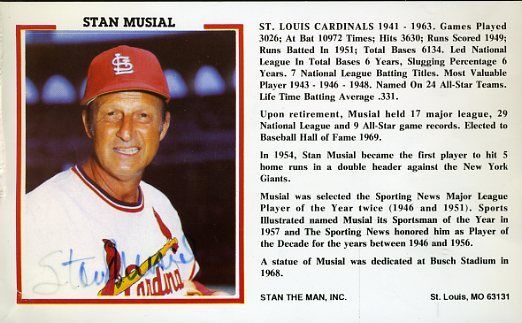 Stan Musial Signed Jsa Cert Sticker Fdc Authentic Autograph