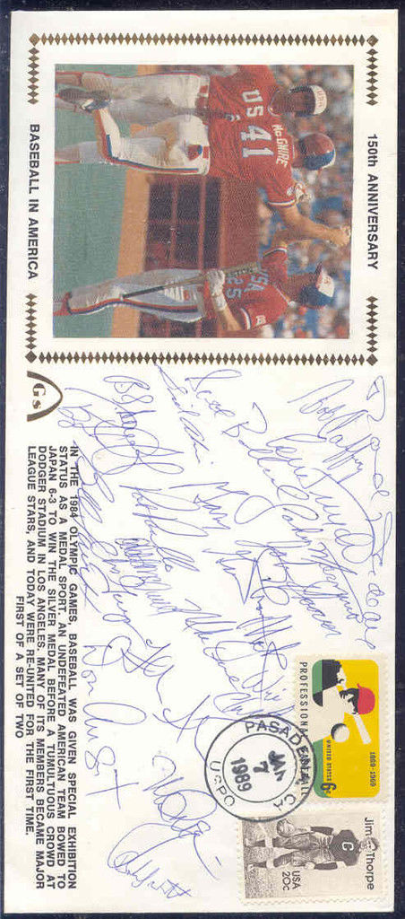 1984 Olympic Team Signed Fdc Mcgwire Psa/dna Autograph