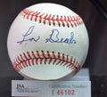 Lou Dials Signed Jsa Authentic National League Baseball Autograph