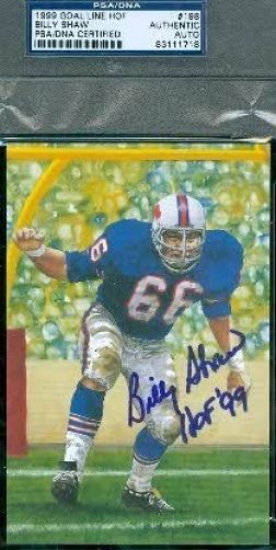 Billy Shaw Signed Glac Goal Line Psa/dna Autograph Authentic
