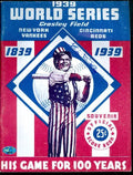 Bill Dickey 1939 Ws Program Reprint Psa/dna Autograph