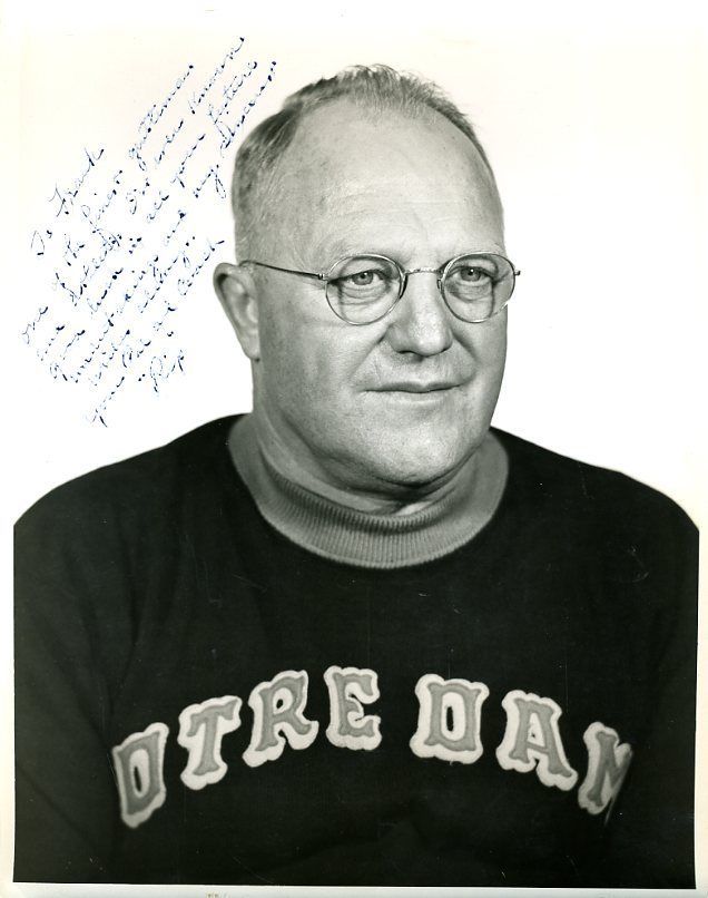 Elmer Ripley Notre Dame Vintage Jsa Authenticated Autograph 8x10 Photo Signed