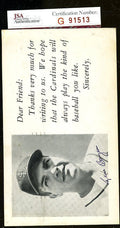Ken Boyer Jsa Authenticated Autograph 1955 Rookie Dear Friend Gpc Signed