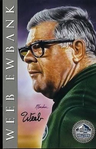Weeb Ewbank D.98 Signed Jsa 1998 Hof Signature Series Authentic