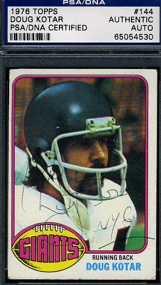 Doug Kotar D.83 Signed Psa/dna 1976 Topps Authentic Autograph