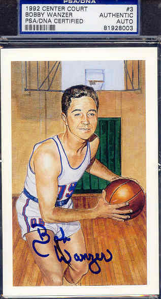 Bob Wanzer Signed 1992 Center Court Psa/dna Autograph