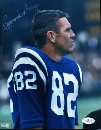 Raymond Berry Colts Autograph Jsa 8x10 Photo Signed Authentic