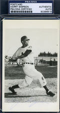 Harry Simpson Signed Psa/dna 1951 Gpc Photo Postcard Certified Autograph