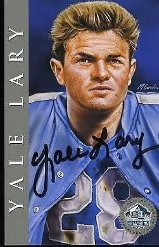 Yale Lary Signed Jsa 1998 Hof Signature Series /2500 Authentic