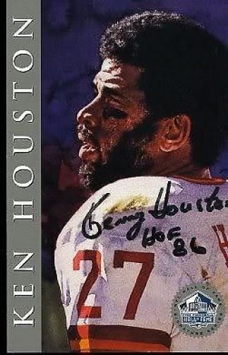 Kenny Houston Signed Jsa 1998 Hof Signature Series 2500 Authentic