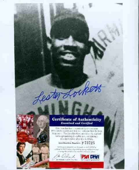 Lester Lockett Negro Leagu Autograph 8x10 Photo Psa/dna