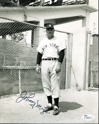 Johnny Mize Original Signed Jsa Certed 8x10 Photo Authentic Autograph