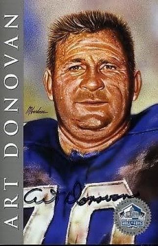 Art Donovan Signed Jsa 1998 Hof Signature Series /2500 Authentic