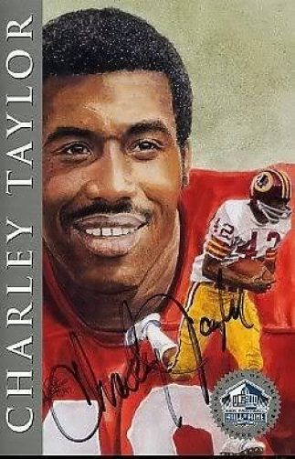 Charley Taylor Signed Jsa 1998 Hof Signature Series Authentic