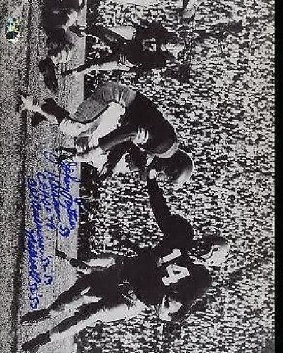 Johnny Lattner Signed 8x10 Photo Sop Cert Jsa Autograph Authentic
