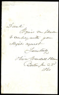 Oliver Wendell Holmes Sr Jsa Authenticated Signed Cut Autograph