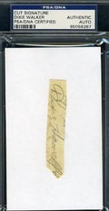 Dixie Howell D60 Psa/dna Signed 3x5 Index Cut Autograph Authentic