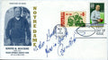 Roosevelt Brown Signed Jsa Cert Sticker Fdc Authentic Autograph