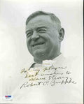 Robert Zuppke D.57 Autograph 1938 Illinois Psa/dna 8x10