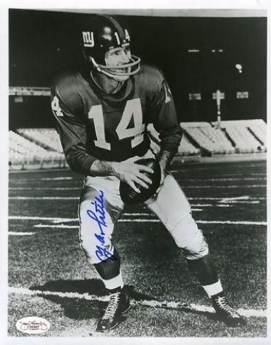 Ya Tittle Signed Jsa 8x10 Photo Autograph Authentic