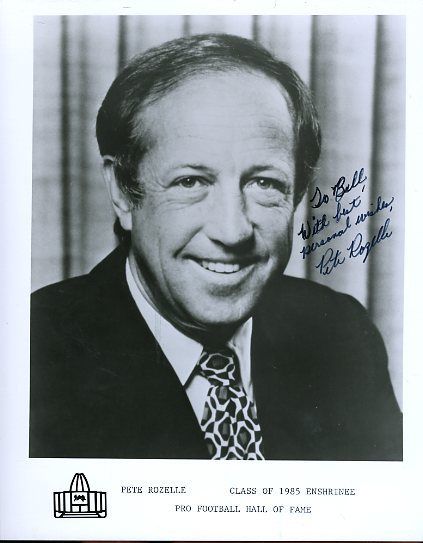 Pete Rozelle Vintage Signed Jsa Certed 8x10 Photo Autograph