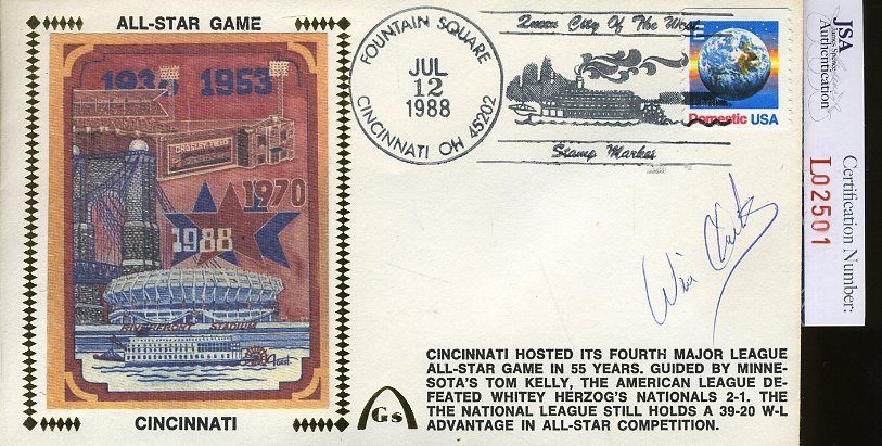 Will Clark Jsa Authenticated Signed 1988 Fdc Autograph