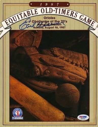 Earl Weaver Signed Psa/dna Old Timers Program Authentic