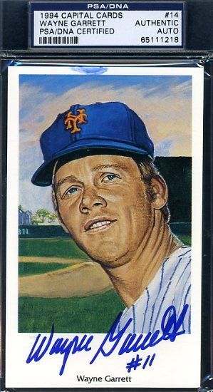 Wayne Garrett Signed Psa/dna 1994 1969 Ron Lewis Ny Mets Authentic Autograph