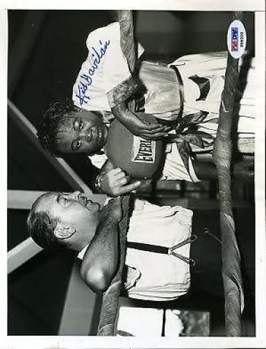 Kid Gavilan Signed 7x9 Wire Photo Psa/dna Autograph Authentic