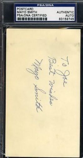 Mayo Smith 1968 Tigers Signed Gpc Psa/dna Autograph Authentic