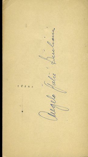Angelo Giuliani D.04 Signed Jsa Cert Sticker 1949 Fdc Authentic Autograph