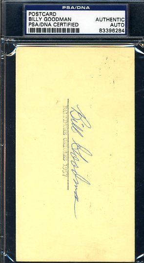 Bill Goodman Signed Psa/dna Certified 1957 Gpc Autograph