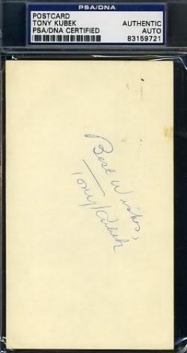 Tony Kubek Signed 1966 Gpc Psa/dna Autograph Authentic